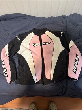 Joe rocket women’s xl Pink & Black Motorcycle Jacket
